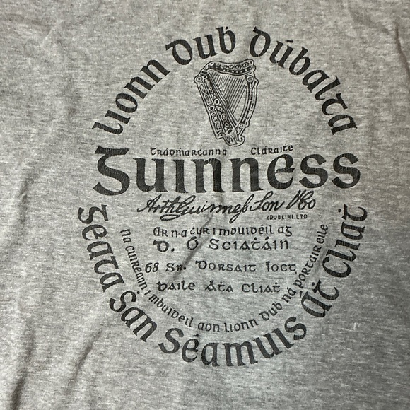 Guinness Gray T-Shirt Size M - Picture 3 of 8